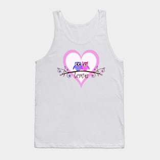 Owl Couple Tank Top